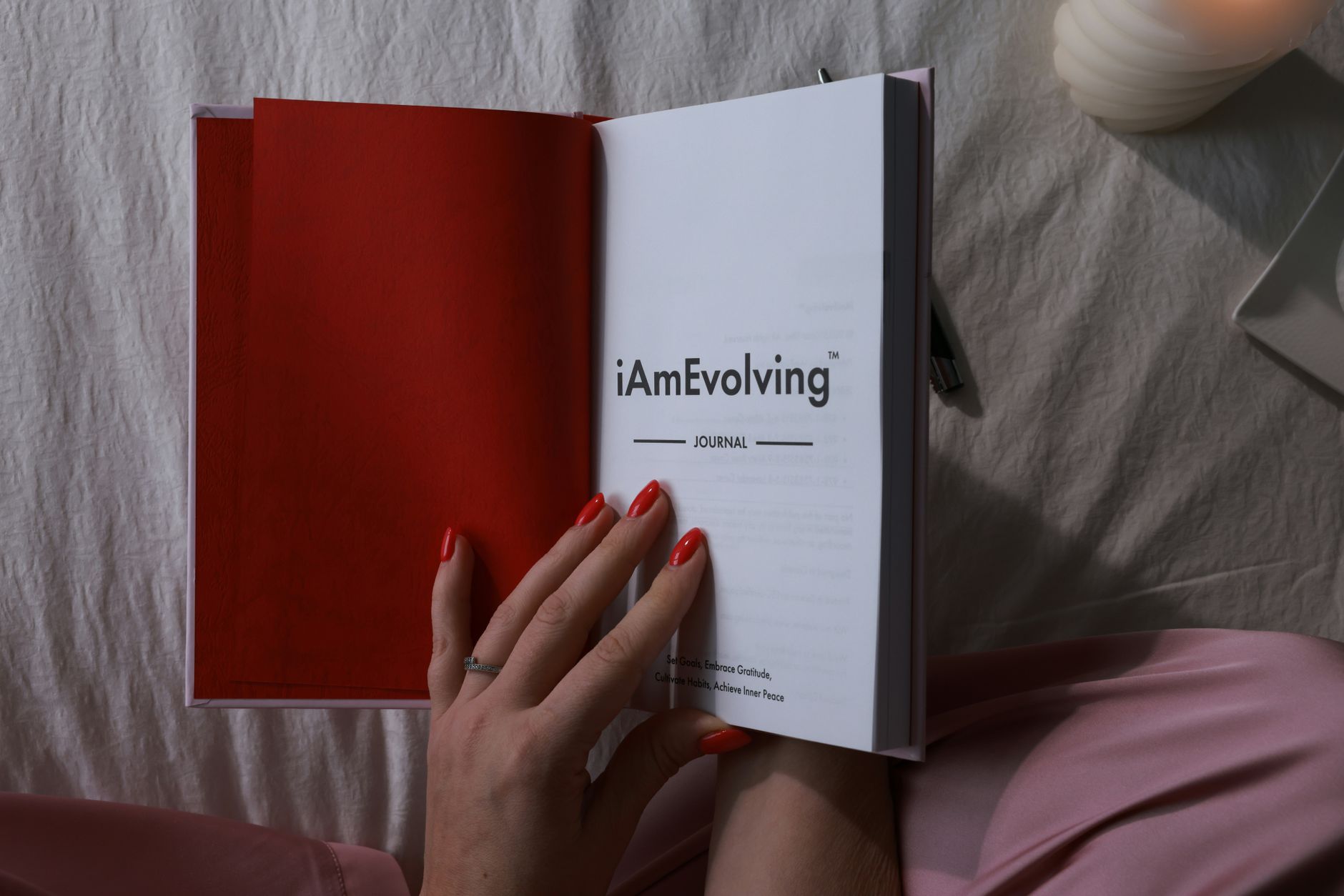 Journal used for tracking wellness and longevity goals